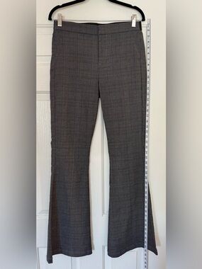 Vintage Style, Medium-Weight Glen-Plaid Slacks With Stretch
